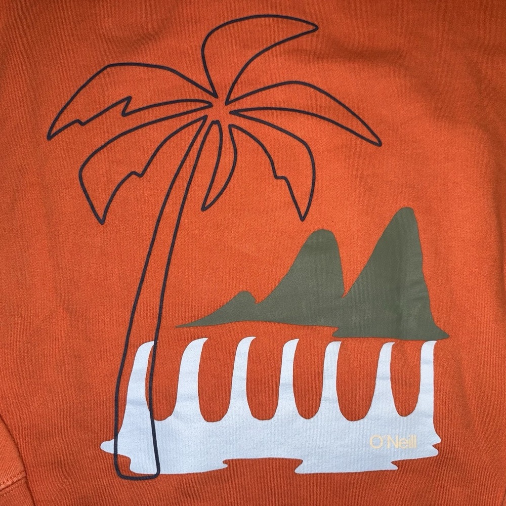 O'Neill Surfing Hoodie Men's Orange Standard Fit Size S - Picture 4 of 9